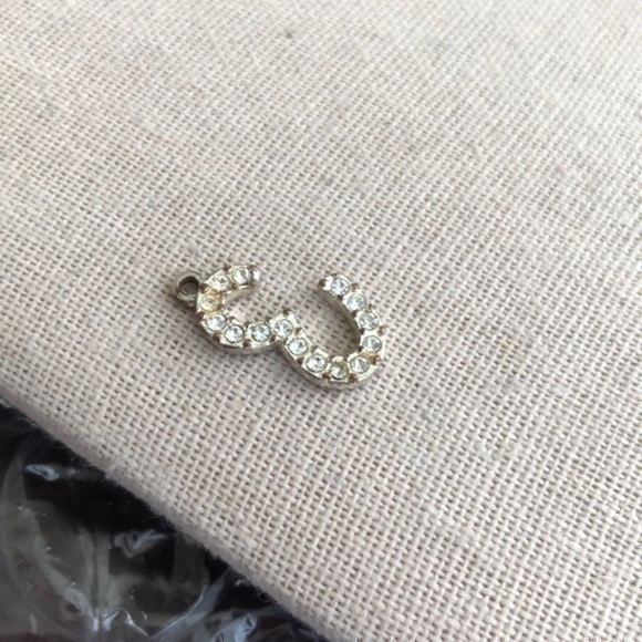 Vintage Number 3 Rhinestone pendant - Picture 1 of 2
